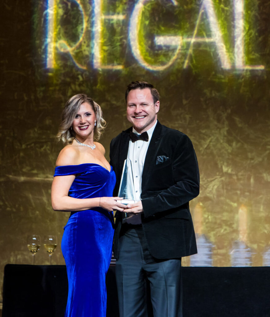 Jeff Lawler at the Regal Awards.